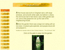 Tablet Screenshot of clingham.com